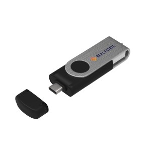 USB atmintinė Twister-C 3.0 128 GB Premium, 70 x 19 x 12 mm