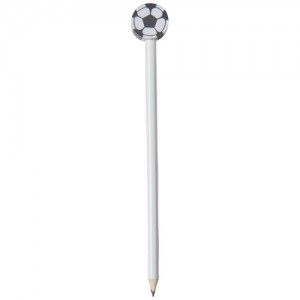Pieštukas su futbolo kamuolio formos trintuku
