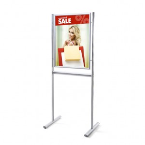 Informacinė lenta, standartinis dizainas, 25 mm kampai, A1 formatas