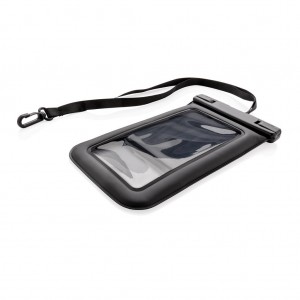 IPX8 neperšlampamas plūduriuojantis telefoninis krepšys, juodos spalvos