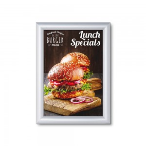 25 mm užspaudžiamas rėmas su mitruotais kampais A4, atsparus ugniai B1