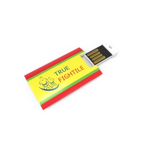 Tikrosios spalvos USB atmintinė 4 GB Basic, 51.1 x 32.2 x 7 mm