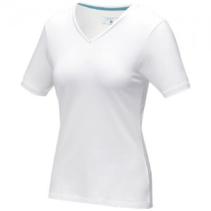 Reklaminė atributika: Kawartha short sleeve womens GOTS organic V-neck t-shirt