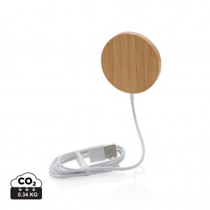 Verslo dovanos: (en:10W bamboo magnetic wireless charger)