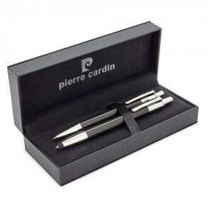 Rašiklis ir mechaninis pieštukų rinkinys lietimui jautrus anglies pluošto Pierre Cardin 
