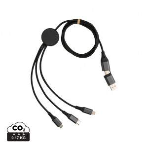 Verslo dovanos: (en:Terra RCS recycled aluminium 120 cm 6-in-1 cable)