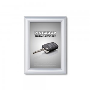 25 mm užspaudžiamas rėmelis su įstrižais kampais A5