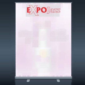 Ištraukiamas reklaminis mobilus stendas ExpoJazz Mike, 150x200 cm