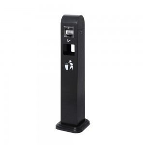 Laisvai stovintis peleninė su šiukšliadėže