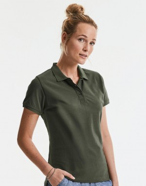 Moteriški polo marškinėliai iš ekologiško audinio