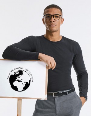Vyriški ekologiški marškinėliai ilgomis rankovėmis
