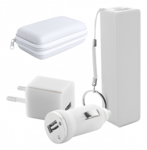 USB įkroviklis ir USB išorinė baterija Rebex