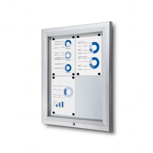 Lauko užrakinama vitrina 4x A4