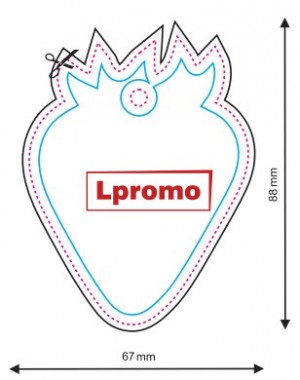 Auto kvapai su logotipu, braškė