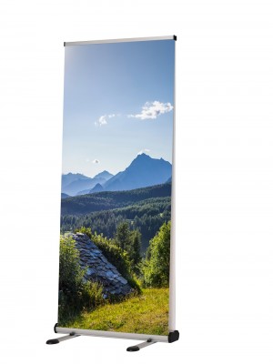 Lauko ištraukiama reklaminė vėliava 85 x 200 cm