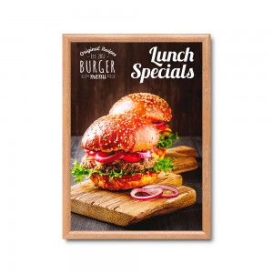 25 mm užspaudžiamas rėmas su įstrižais kampais A2 medinis