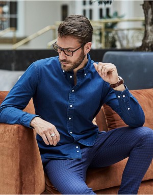 Casual Twill Shirt. Vyriški marškiniai, Tee Jays 4002