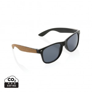 Verslo dovanos: (en:GRS recycled PC plastic sunglasses with cork)