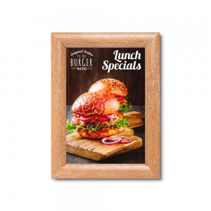 25 mm medinis rėmelis su mitruotais kampais A5 formato spaudiniams