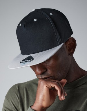 5 dalių Snapback kontrastingų spalvų  kepuraitė , Beechfield B610c