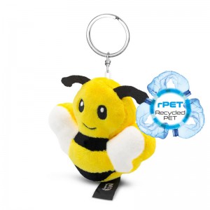 Rpet pliušinė bitė su NFC lustu, „Keyring Zibee “