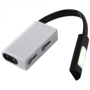 Libra dvigubas COB ir LED žibintuvėlis
