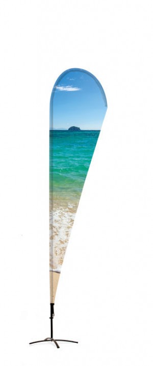 Paplūdimio vėliava Alu Drop 235 cm bendras aukštis