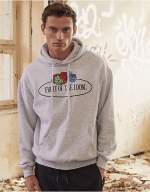 Drabužiai reklamai (Vintage Hooded Sweat Classic Large Logo Print), Fruit of the Loom Vintage Collection 012208A