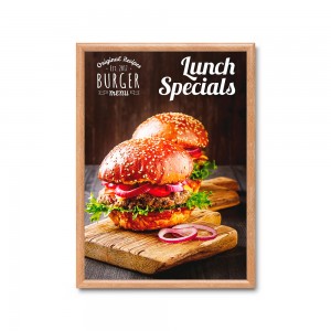 25 mm užspaudžiamas rėmas su įstrižais kampais 50 x 70 cm (medis)