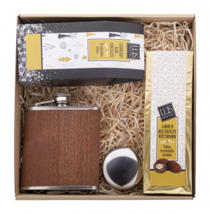 Verslo dovanos Kilsbergen (chocolate and spirit gift set)
