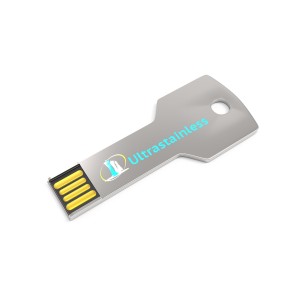USB raktas iš nerūdijančio plieno 8 GB Basic, 57 x 24 x 3 mm