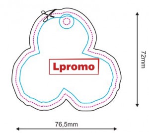 Automobiliniai kvapai su logo, dobilas