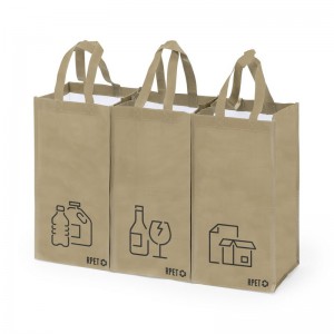 Reklaminė atributika su logotipu (RPET recycle waste bags, 3 pcs)