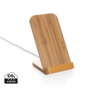 Verslo dovanos: (en:Bamboo 5W wireless charging stand)