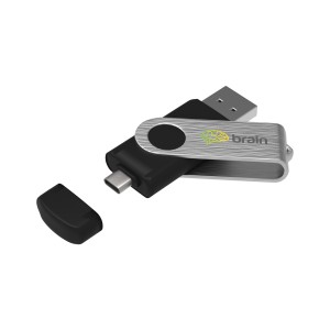 USB atmintinė Twister-C 3.0 64 GB Premium, 70 x 19 x 12 mm