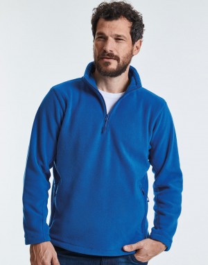 Vyriškas flisinis džemperis su ketvirčio ilgio užtrauktuku 