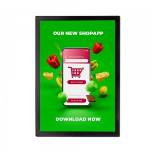 Magnetinis plakato rėmelis Slim A2 juodas