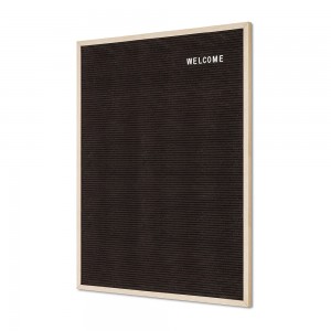 Juoda raidžių lenta 60 x 80 cm