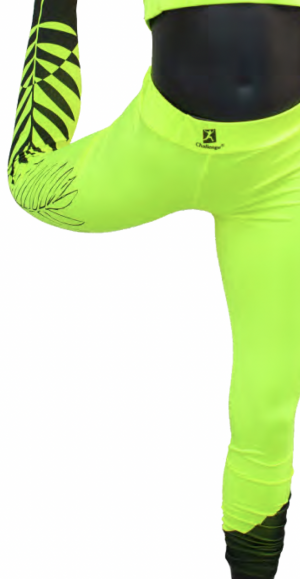 Moteriškos sportinės tamprės (L-XXL), neon su spalvota Jūsų reklamine spauda