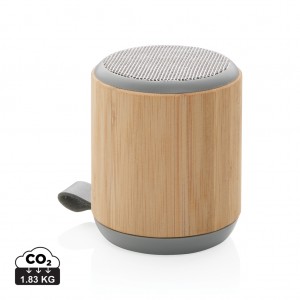 Verslo dovanos: (en:Bamboo and fabric 3W wireless speaker)