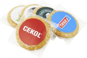 Reklaminiai sausainiai su Jūsų įmonės reklama ar logotipu