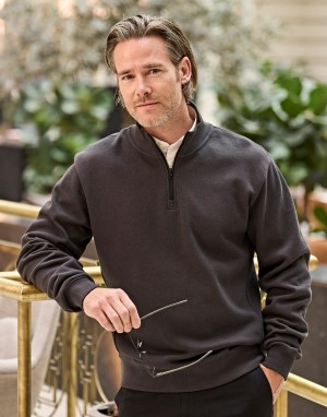 Drabužiai reklamai (Ribbed Interlock Half Zip), Tee Jays 5506