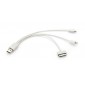 Trys viename USB kabelis Trigo