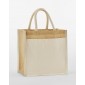 Drabužiai reklamai (Cotton Pocket Natural Starched Jute Midi Tote), Westford Mill W483