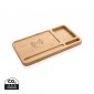 Verslo dovanos: (en:Bamboo desk organiser 10W wireless charger)