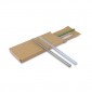 Reklaminė atributika su logotipu (Glass reusable drinking straw set B'RIGHT, 4 pcs, cleaning brush with plate for personalization included | Lea)