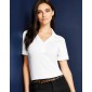 WOMENS REGULAR FIT COMFORTE®V NECK. Moteriški polo marškinėliai , Kustom Kit KK732