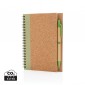 Verslo dovanos: (en:Cork spiral notebook with pen)