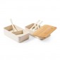 Reklaminė atributika su logotipu (Lunch boxes 2 pcs, 2x700 ml, bamboo lid, cutlery)