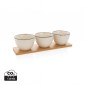 Verslo dovanos: (en:Ukiyo 3pc serving bowl set with bamboo tray)
